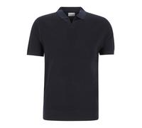 POLO OPEN COLLAR SS NAVY M