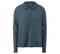 Polo-Pullover Kaschmir Peter Hahn blau 44