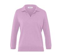 Polo-Pullover Kaschmir Peter Hahn lila 38