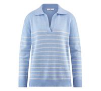 Polo-Pullover Peter Hahn blau 42