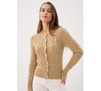 Polo Ralph Lauren - Bekleidung Cardigan torsadé en coton à col rond 211 - beige - Größe S