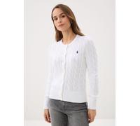 Polo Ralph Lauren - Bekleidung Cardigan torsadé en coton à col rond 211 - weiß - Größe M