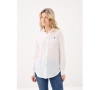 Polo Ralph Lauren - Bekleidung Chemise classique en lin - Weiß - Größe S