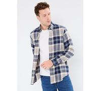 Kariertes Custom-Fit Flanellhemd M Blue