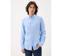 Polo Ralph Lauren Herren Leinenhemd mit Button-down-Kragen, blau, Gr. S