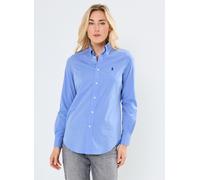 Polo Ralph Lauren Damen Hemdbluse Slim Fit, blau, Gr. 38
