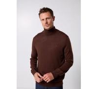 Polo Ralph Lauren Rollkragenpullover mit Label-Stitching in Mittelbraun, Größe XXL