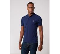 Polo Ralph Lauren - Bekleidung Polo cintré en coton piqué 710536856 - Marineblau - Größe XL