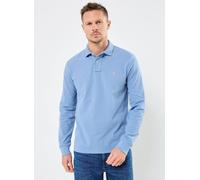 Polo Ralph Lauren Poloshirt mit kurzer Knopfleiste in Blau Melange, Größe L