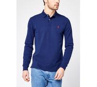 Polo Ralph Lauren Herren Poloshirt Custom Slim Fit Langarm, marine, Gr. XXL