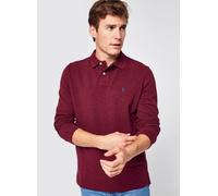 Polo Ralph Lauren Custom Fit Long Sleeve Polo Spring Wine Heather Rot XL