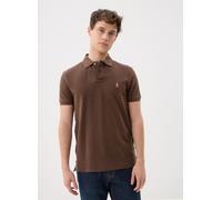 Polo Ralph Lauren Slim Fit Poloshirt aus reiner Baumwolle in Hellbraun, Größe XXL