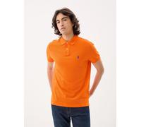 Polo Ralph Lauren - Bekleidung Polo coupe ajustée en piqué 710782592 - Orange - Größe S