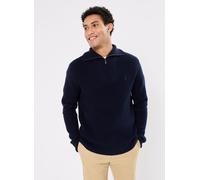 Polo Ralph Lauren - Bekleidung Pull demi-zippé laine et coton gaufrés - blau - Größe XL
