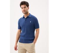 Polo Ralph Lauren - Bekleidung Pull torsadé à col polo en coton - Blau - Größe XL