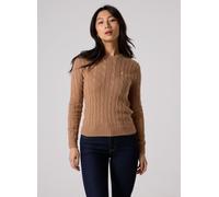 Polo Ralph Lauren - Bekleidung Pull torsadé à col rond en coton 2119717 - Braun - Größe L