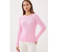 Polo Ralph Lauren - Bekleidung Pull torsadé à col rond en coton 2119718 - Rosa - Größe S