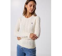 Polo Ralph Lauren - Bekleidung Pull torsadé à col rond en coton 2119718 - Weiß - Größe S