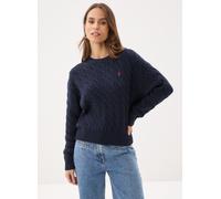 Polo Ralph Lauren - Bekleidung Pull torsadé à col rond en coton 211A962 - Blau - Größe L