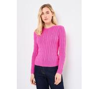 Polo Ralph Lauren - Bekleidung Pull torsadé à col rond en coton - rosa - Größe XS