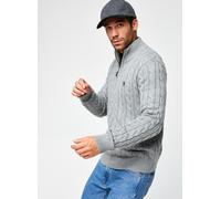 Baumwollpullover mit Zopfmuster XS Grey