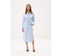 Polo Ralph Lauren - Bekleidung Robe-chemise rayée ceinturée en popeline - blau - Größe 36