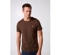 Polo Ralph Lauren - Bekleidung T-shirt ajusté à col rond en jersey 710671438 - braun - Größe S
