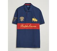 Polo Ralph Lauren Block Striped Polo Newport Navy Blau XL