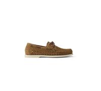 Polo Ralph Lauren Loafer aus echtem Leder mit Flecht-Details in Camel, Größe 43