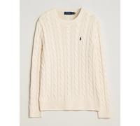 Polo Ralph Lauren Cotton Cable Pullover Andover Cream Weiß XS