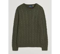 Polo Ralph Lauren Cotton Cable Pullover Olive Shrub Heather Grün XXL