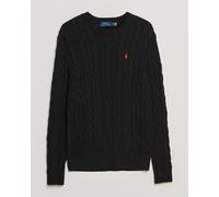 Polo Ralph Lauren Cotton Cable Pullover Polo Black Schwarz XL