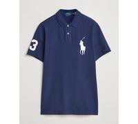 Polo Ralph Lauren Herren Poloshirt aus Pique Custom Slim Fit, navy, Gr. M