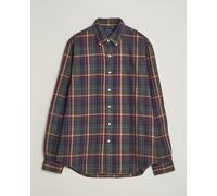 Polo Ralph Lauren Custom Fit Brushed Flannel Shirt Olive Berry Mehrfarbig L