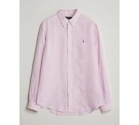 Polo Ralph Lauren Custom Fit Linen Shirt Pink/White Rosa S
