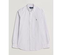Polo Ralph Lauren Custom Fit Striped Oxford Shirt Purple Lila XS