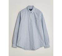 Polo Ralph Lauren Custom Fit Striped Pocket Oxford Shirt Navy/Yellow Blau L