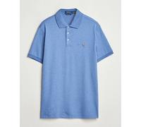 Custom-Slim-Fit Baumwoll-Poloshirt L Blue