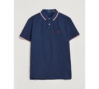 Polo Ralph Lauren Slim Fit Poloshirt aus reiner Baumwolle in Marine, Größe L