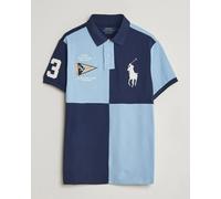Polo Ralph Lauren Custom Slim Rugby Block Polo NPT Navy/Powder Blue Blau L