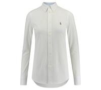 Polo Ralph Lauren Skinny Fit Bluse aus Piqué in Weiß, Größe XL, Artikelnr. 9857563XL Weiß XL 100% Baumwolle