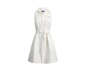 Polo Ralph Lauren Damen Blusenkleid aus Baumwolle, weiss, Gr. 44