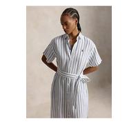 Polo Ralph Lauren Damen Blusenkleid aus Leinen, weiss, Gr. 40