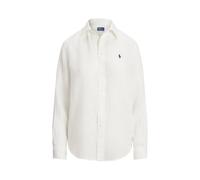 Polo Ralph Lauren Damen Leinenbluse Classic Fit, white, Gr. L