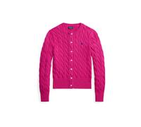 Polo Ralph Lauren Damen Strickjacke aus Baumwolle, pink, Gr. L
