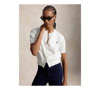 Polo Ralph Lauren Damen Strickjacke aus Baumwollmix, weiss, Gr. XL