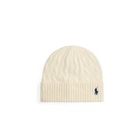 Polo Ralph Lauren Damen Strickmütze aus Wolle-Kaschmir-Mix, creme, Gr. ONESIZE