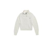 Polo Ralph Lauren Damen Strickpullover mit Zopfmuster , weiss, Gr. XS