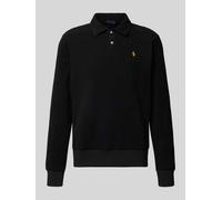 Polo Ralph Lauren Fleecepullover mit Label-Stitching Modell 'MAGIC POLY FLEECE' in Black, Größe S