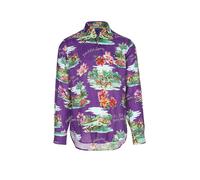 Classic-Fit Leinenhemd mit Tropenmotiv XXL Multi